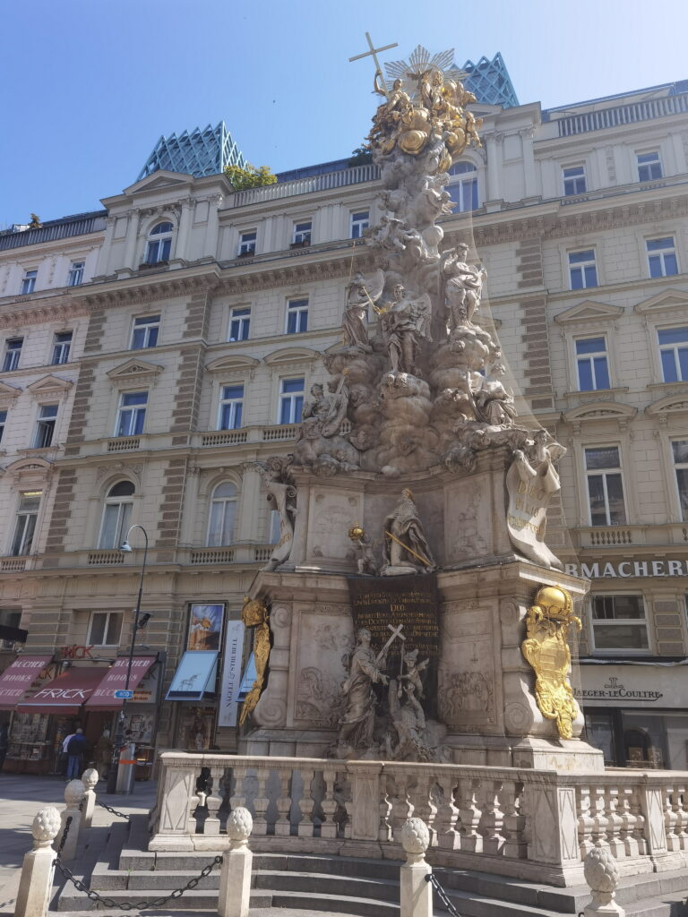 Prächtigstes Bauwerk im Graben Wien - die Pestsäule